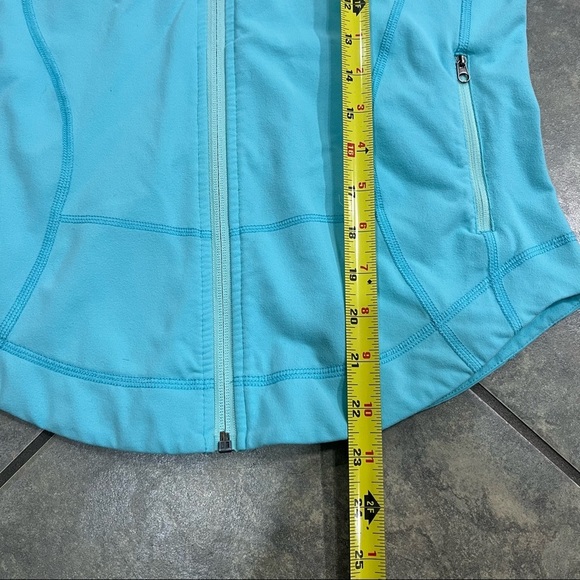 Lululemon Full Zip High Neck Keep It Cozy Womens Jacket Colbalt Blue 17” PTP - Picture 7 of 8